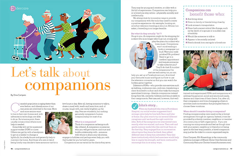 Let’s Talk About Companions, Caregiver Solutions