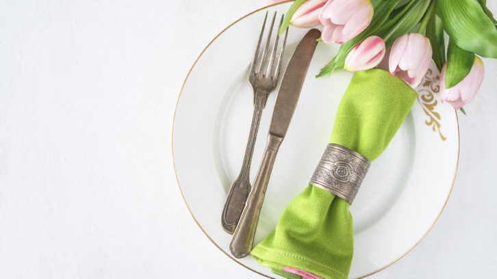 spring table setting