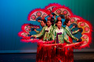 Dancers in cultural attires