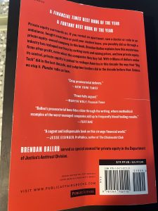 Back of the book: Plunder - Private Equity's Plan to Pillage America