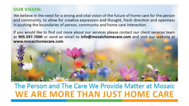 Mosaic in York region - Our Vision